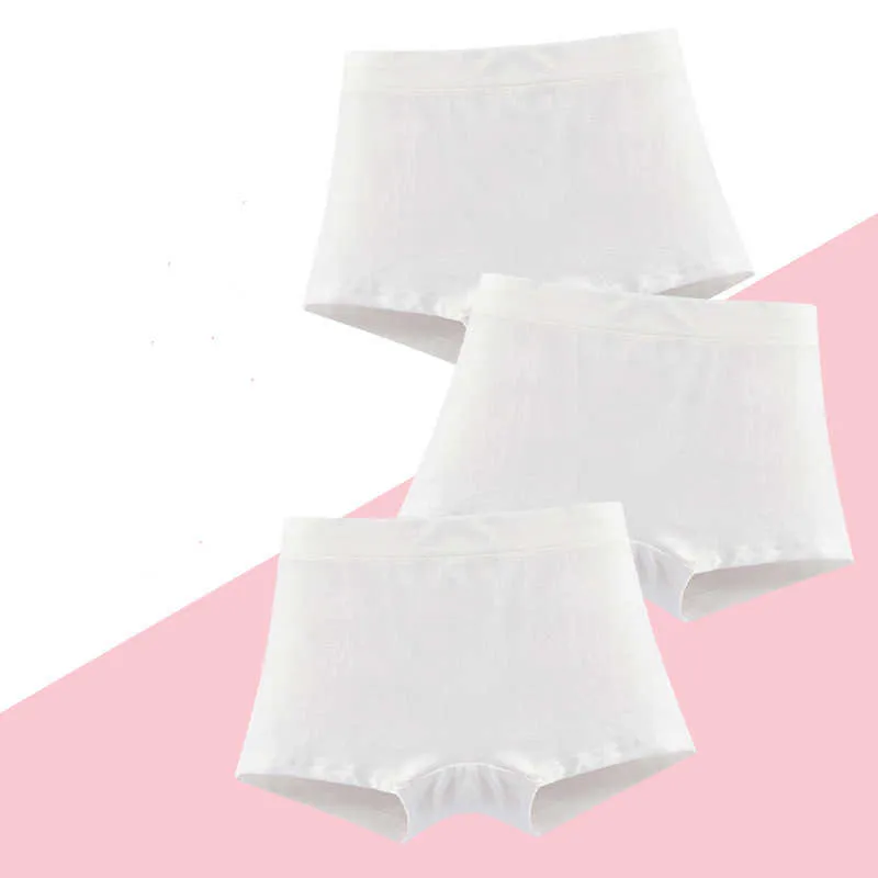 Set Of 3 Solid Color White Cotton  Incontinence Briefs For Girls,  Ages 1 14 Natural Cotton Underwear For Children 210622 From Cong05, $9.98