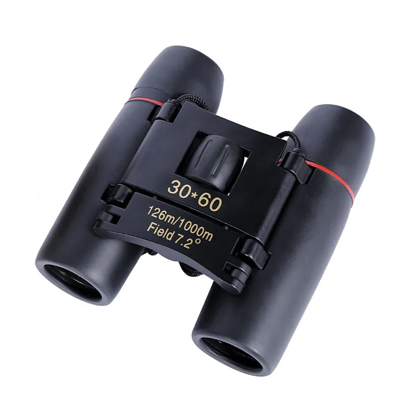 Portable Mini Binoculars Telescopen 30x60 Zoom Outdoor Dag en nacht Camping Travel Vision Spot Scope optische vouwafkuiters 2023