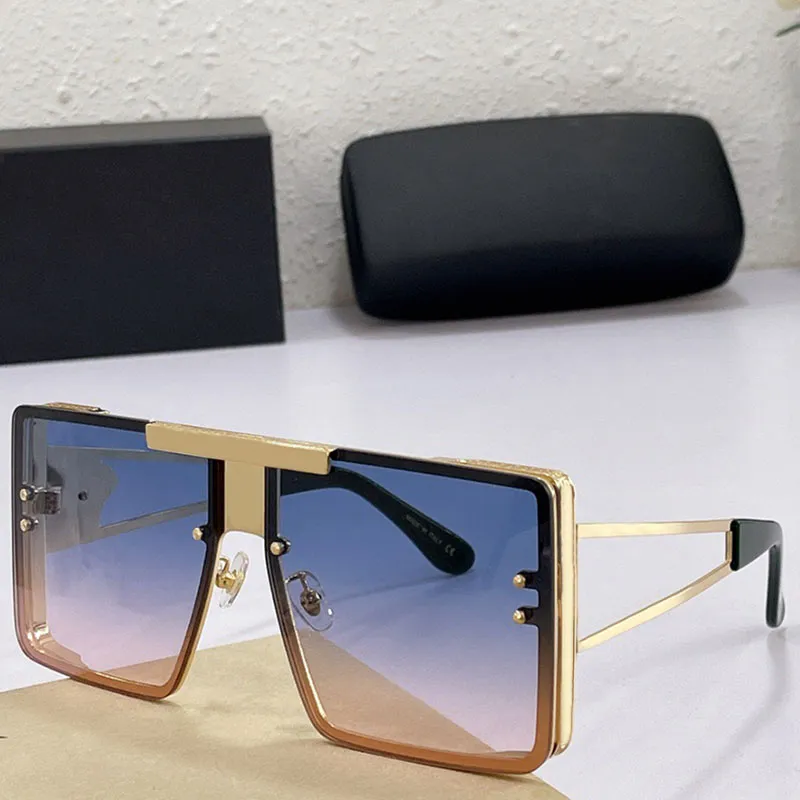 Tasarımcı Güneş Gözlüğü 4505 Erkek veya Bayan Büyük Çerçeve Gözlük Klasik Eğilim Degrade Renk Lensleri Bayanlar Gözlük Sürüş Tatil UV400 Göz Koruma Kemer Kutusu