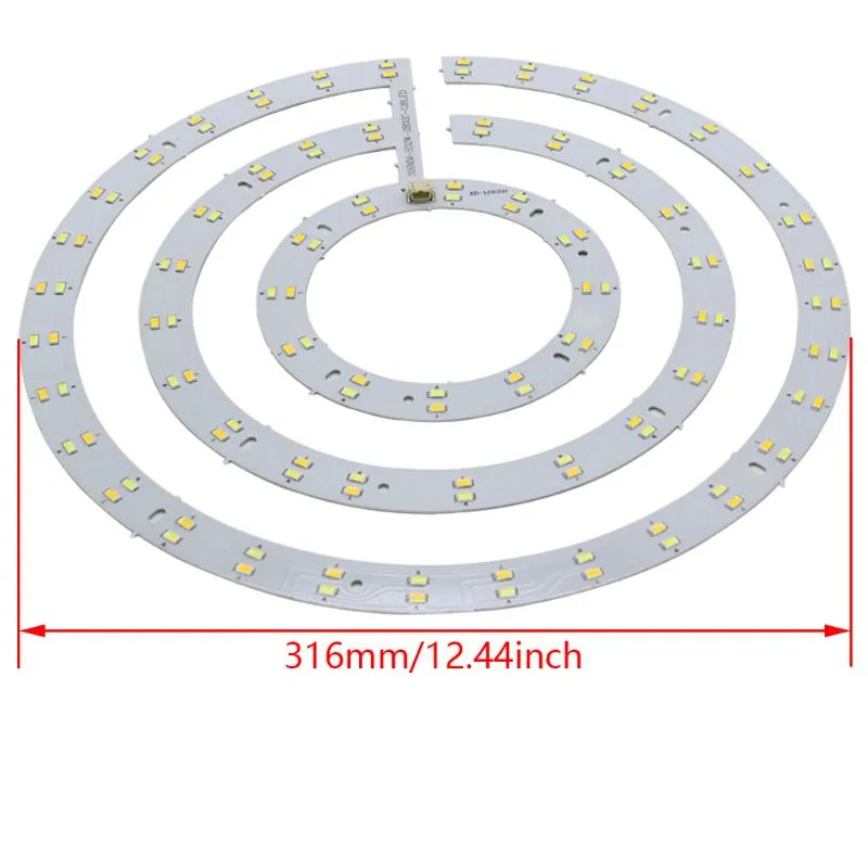 Othmro 1pcs 5730 SMD LED-panelcirkel Aluminiumlampa Takljus 36W 220V D / 316mm Ren vit 6500k Varma 3000k moduler