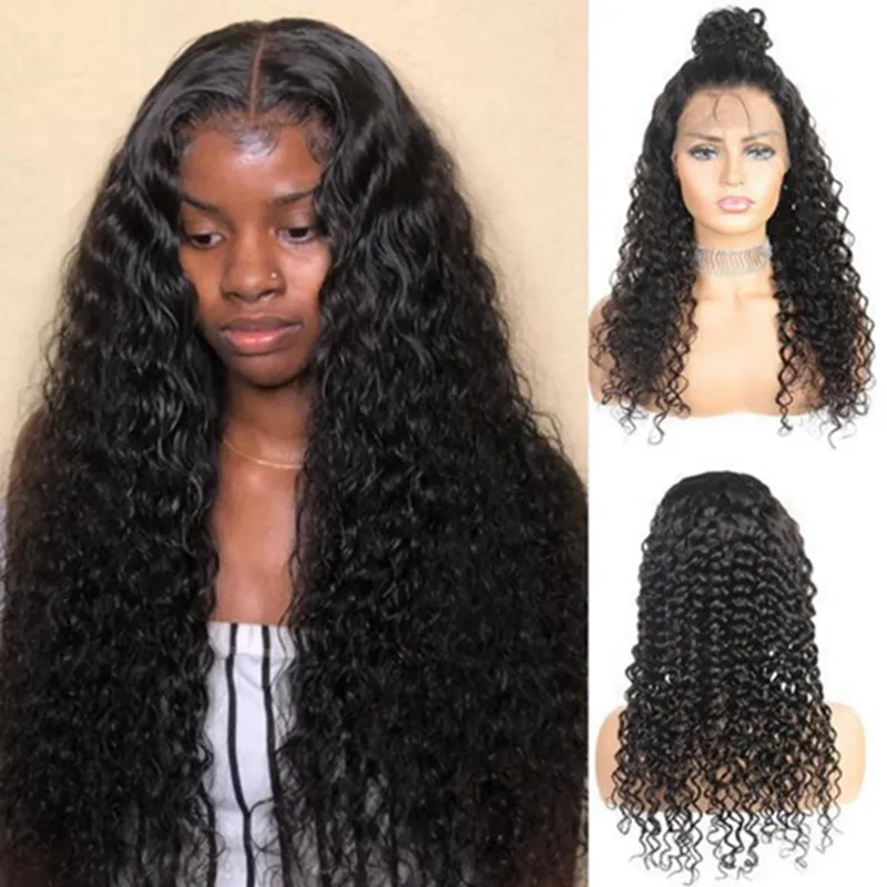 Ishow 13x4 Transparent Lace Front Wig Human Hair Full Lace Wigs 13x1 Part Natural Color Brazilian Body Loose Deep Wave Peruvian Straight 10-30inch for Women