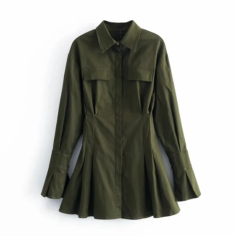 slim fit dress slacks Zapaka Army Green Off The Shoulder Long Bridesmaid Dress with Slit A-Line Ruched Wedding Guest Dress, Army Green / US18W main image 0
