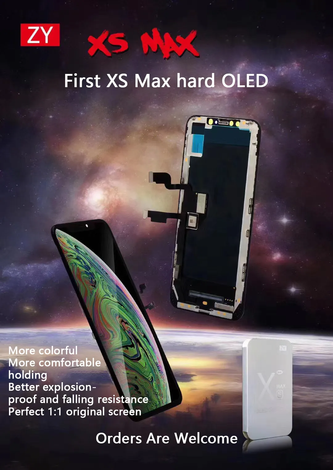 Mobiltelefon Touch -paneler Pantalla för iPhone XR X Xs Max 11 OLED Incell med 3D Digitizer Assembly Ingen Dead Pixel LCD -skärm ersättningsdelar