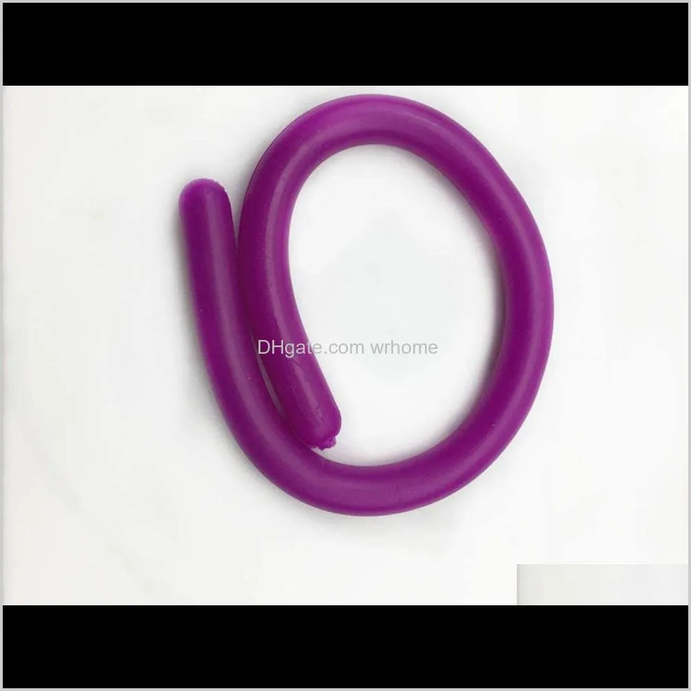 Novelty Environmental Decompression Rope Fidget Abreact Flexible Glue Noodle Ropes Stretchy String Neon Slings Children Adult Toys