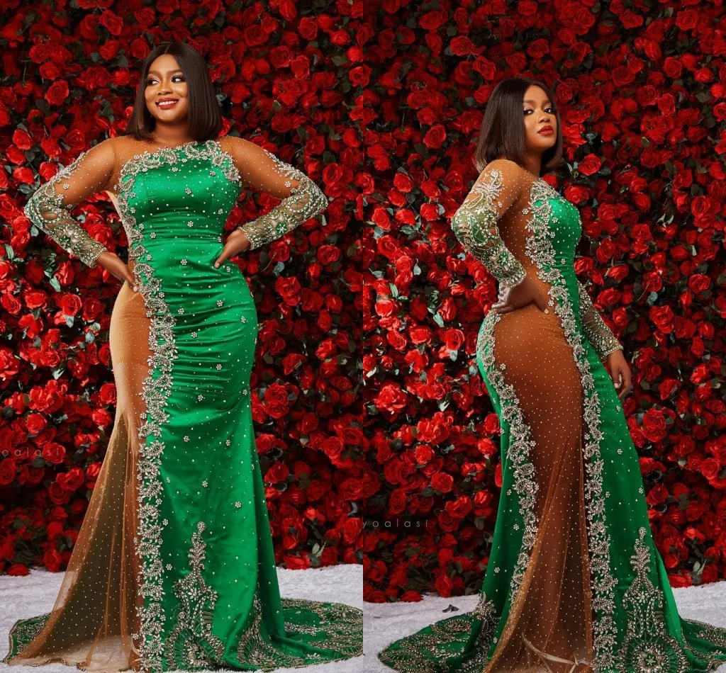 Plus Size Illusion Mermaid Exotic Evening Gowns With Crystals And Beading  From Readygogo, $175.88 | DHgate.Com