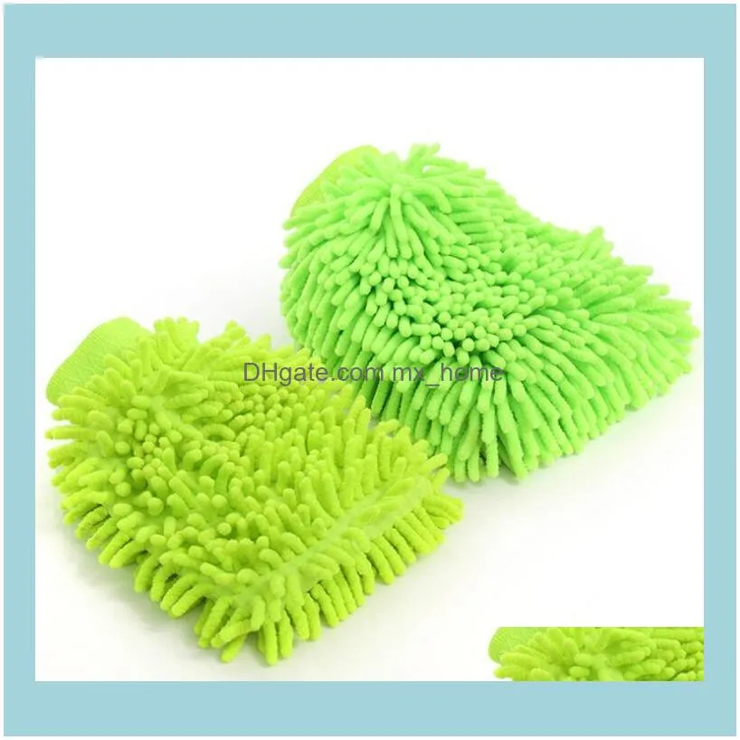 Car Wash Glove Microfiber Chenille Cleaning Gloves Coral Fleece Anthozoan Sponge Wash Cloth Car Clean Glove Mitt Super Mitt Household