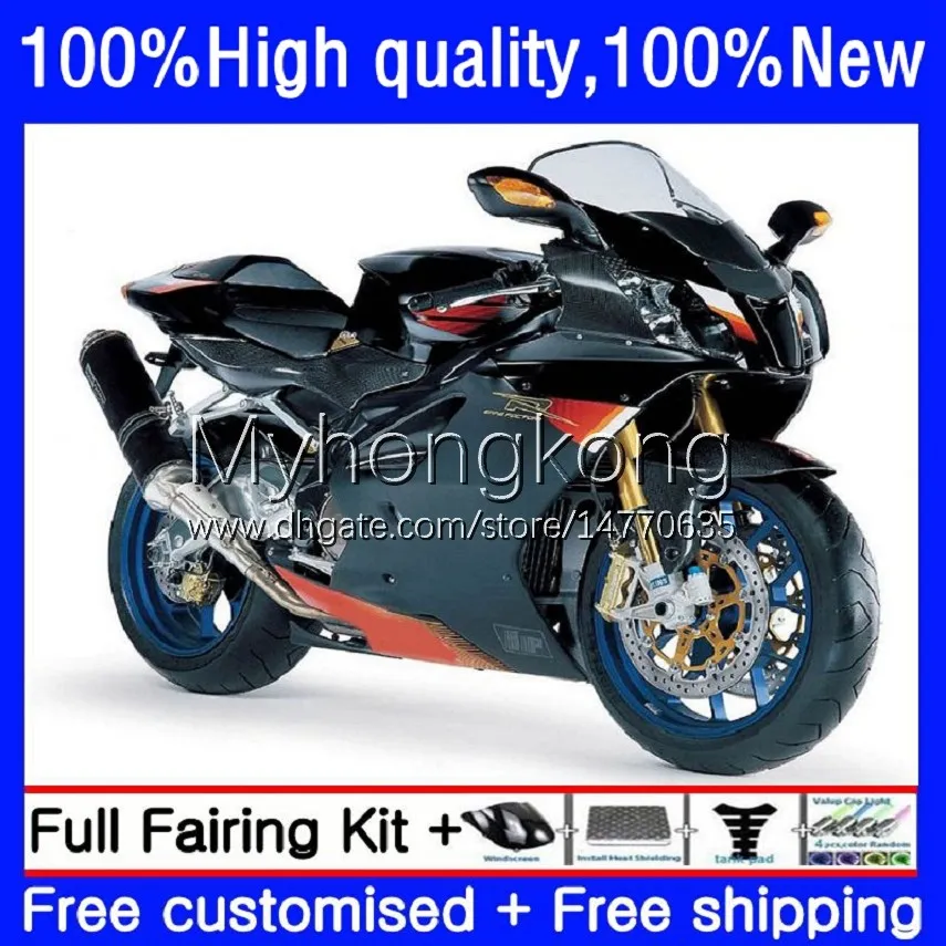 Farection moto per Aprilia RSV 1000 R 1000R RSV1000R Mille RV60 Cowling 9No.32 RSV-1000 RSV1000 R RR 03 04 05 06 Stock Red BLK RSV1000RR 2003 2004 2005 2006 Kit per il corpo