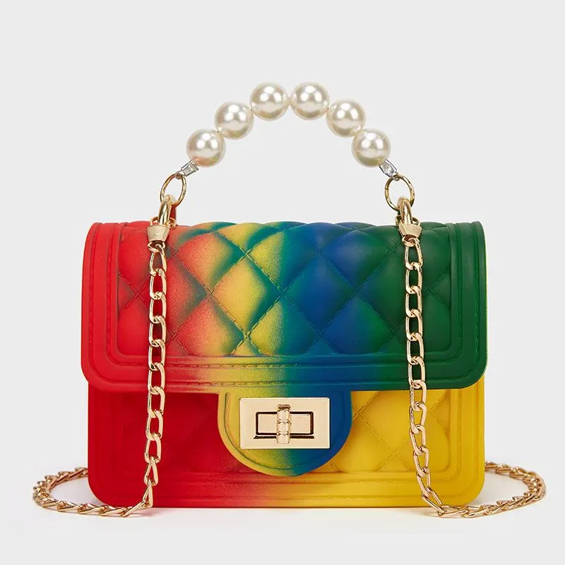 Rainbow Designer Handbag For Women Elegant Jelly Clutch Evening Purse With  Chain Shoulder Strap For Parties, Weddings, And Fashionable Events From  Designerbags_x, $88.65 | DHgate.Com