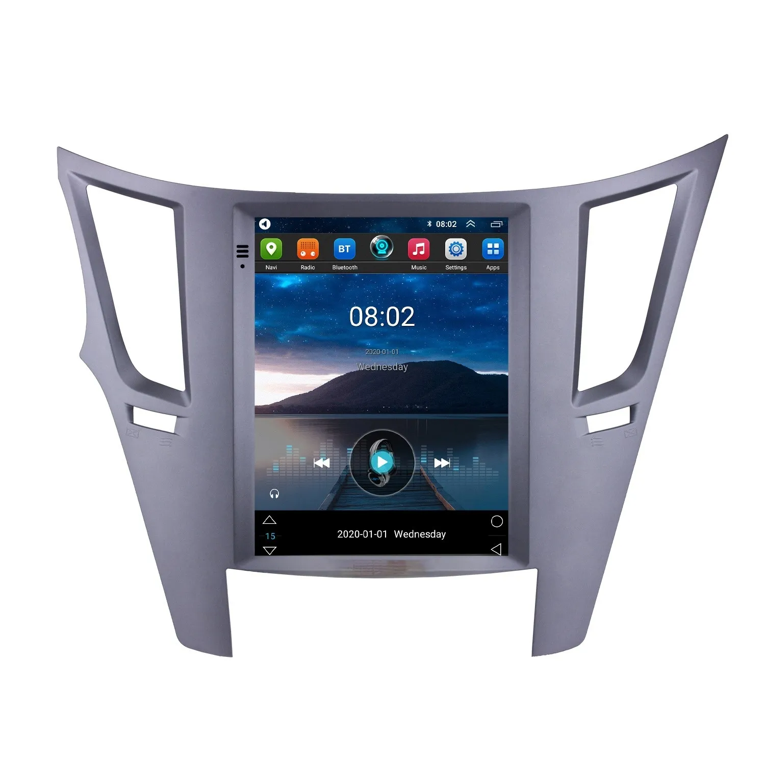 Auto DVD Radio Android HD-scherm Videospeler voor Subaru Outback 2010-2014 Verticale GPS-navigatie MP3-multimedia