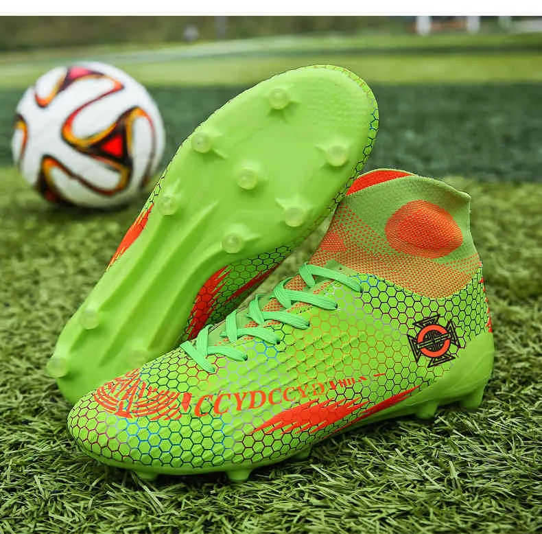 American Football Scarpe Indoor Ag FG Soccer Soccer Uomini Alti