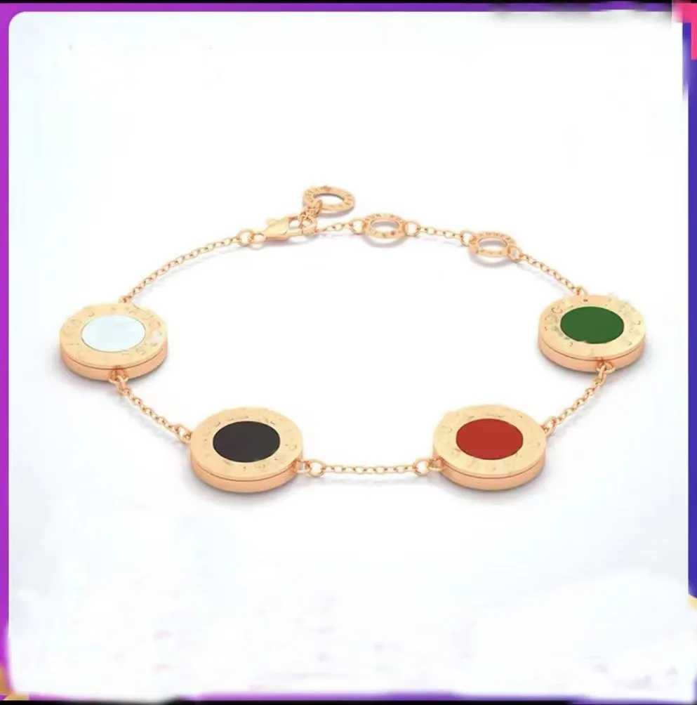 Mode rose goud dubbelzijdig kleur verstelbare armband sieraden creatieve ring agaat armband jewelry226E