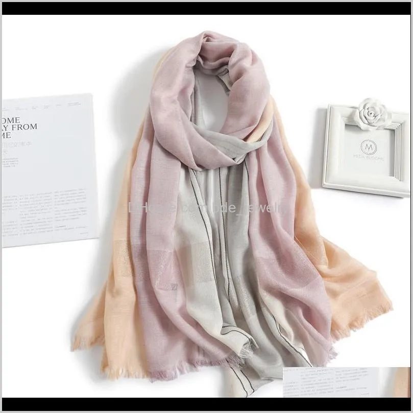 2020 new winter shawl women hijab scarf warm wool blend headband foulard female wrap bufanda lady fashion scarves