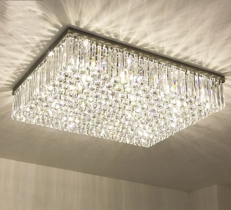 Square crystal light fixture discount