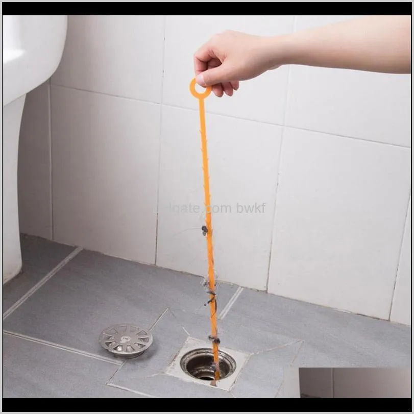 kitchen sewer cleaning brush toilet dredge pipe snake brush tools bathroom dredging tools household for kitchen sink