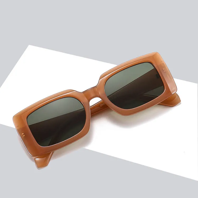 ファッション男性女性のサングラス純粋な色のデザインのシンプルなプラスチック製のソリッドフレームユニセックスクールな大きな長い太陽メガネ5色卸売