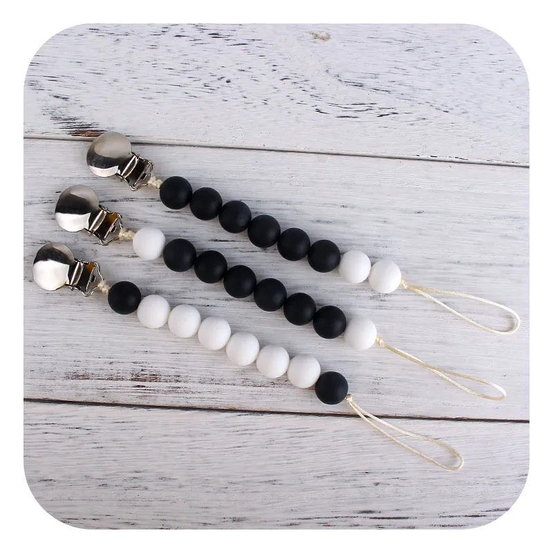 Silicone Beaded Pacifier Clip Chain With Iron Clips And Beads For Maternal  And Infant Babies Originality Chew Toy Accessory For An Abacus 4 From Dp02,  $1.56
