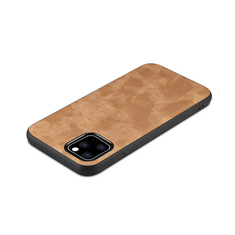 Retro Leather Phone Cases Frosted Anti-fall Protective Case For iPhone 12 Mini 11 Pro X XS Max XR 8 7 6S Plus Samsung S20 S21