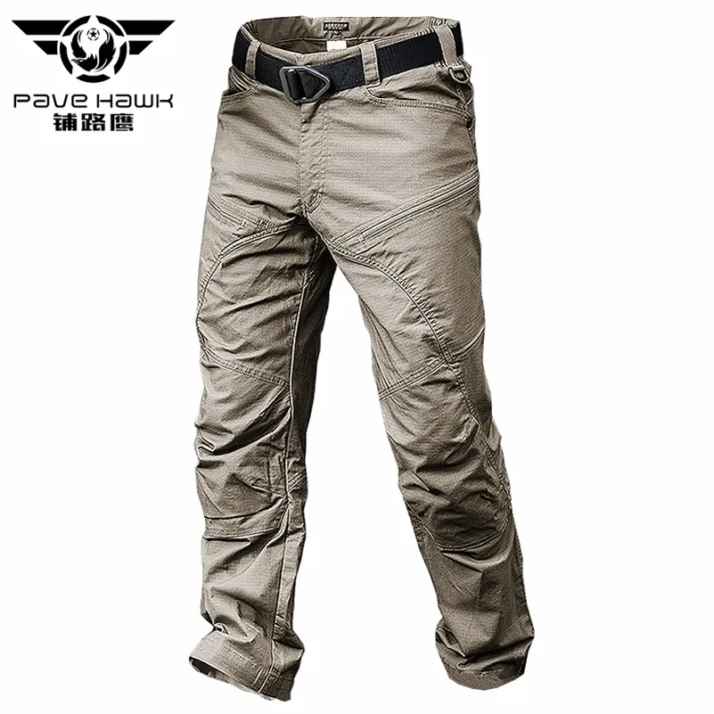 PAVEHAWK Summer Cargo Pants Men Khaki Black Camouflage Army Tactical Military Work Casual Trousers Jogger Sweatpants Streetwear 210714