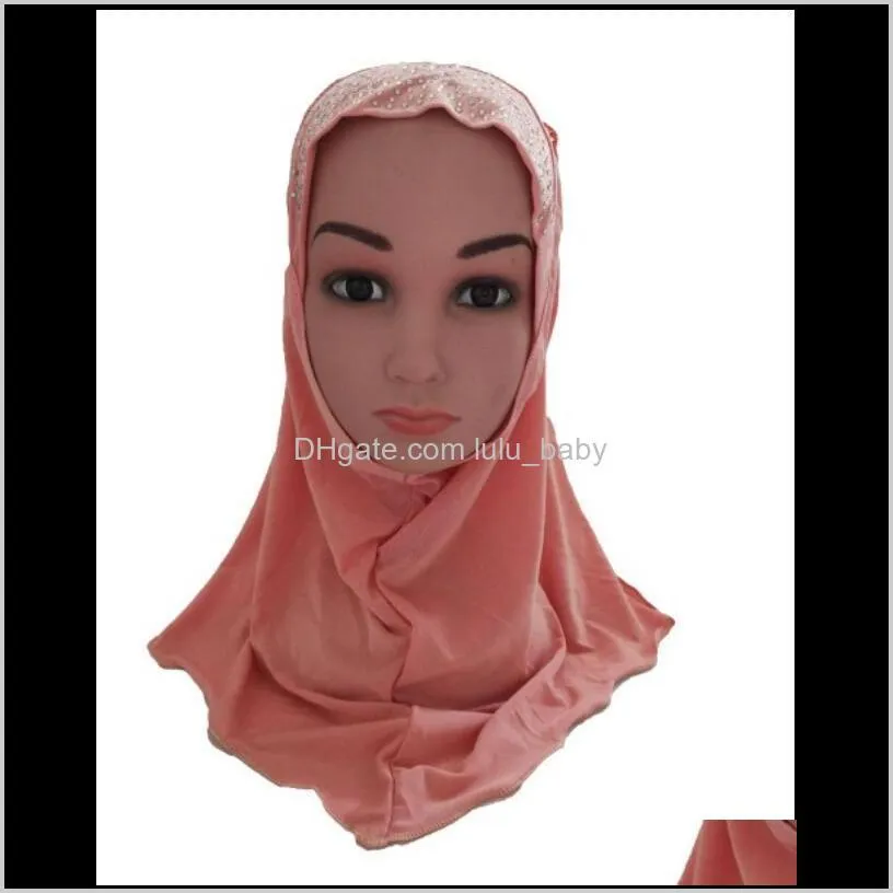One Piece Hijab Per Bambine Musulmane 2-6 Anni – Scialle E Sciarpa Per Ragazze - Foto 6