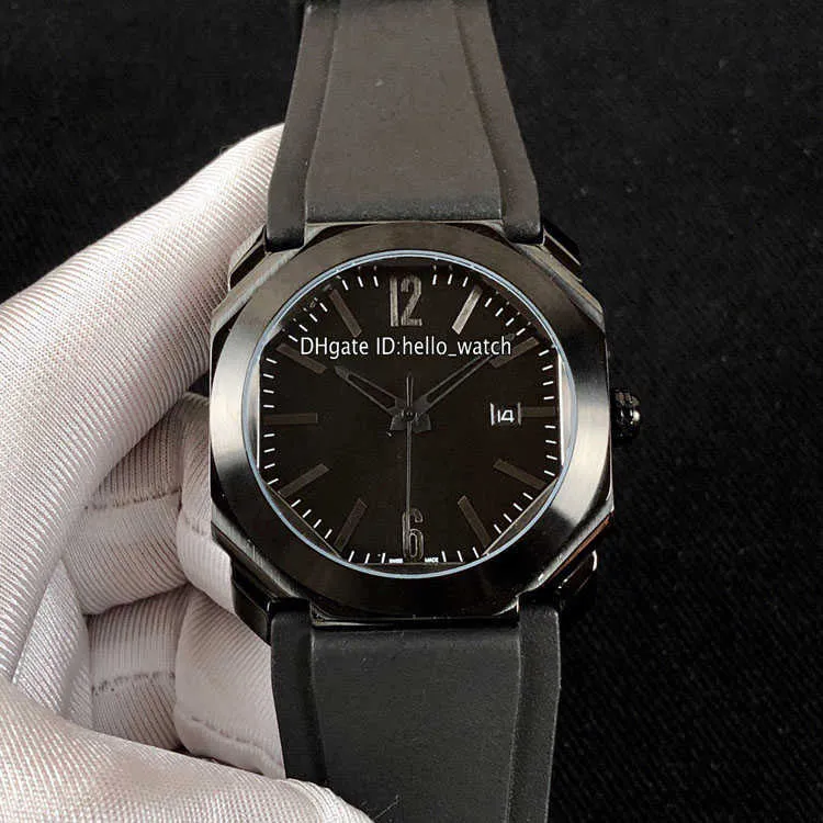 High Quality 41mm Octo PVD Designer Black Stainless Steel Watch