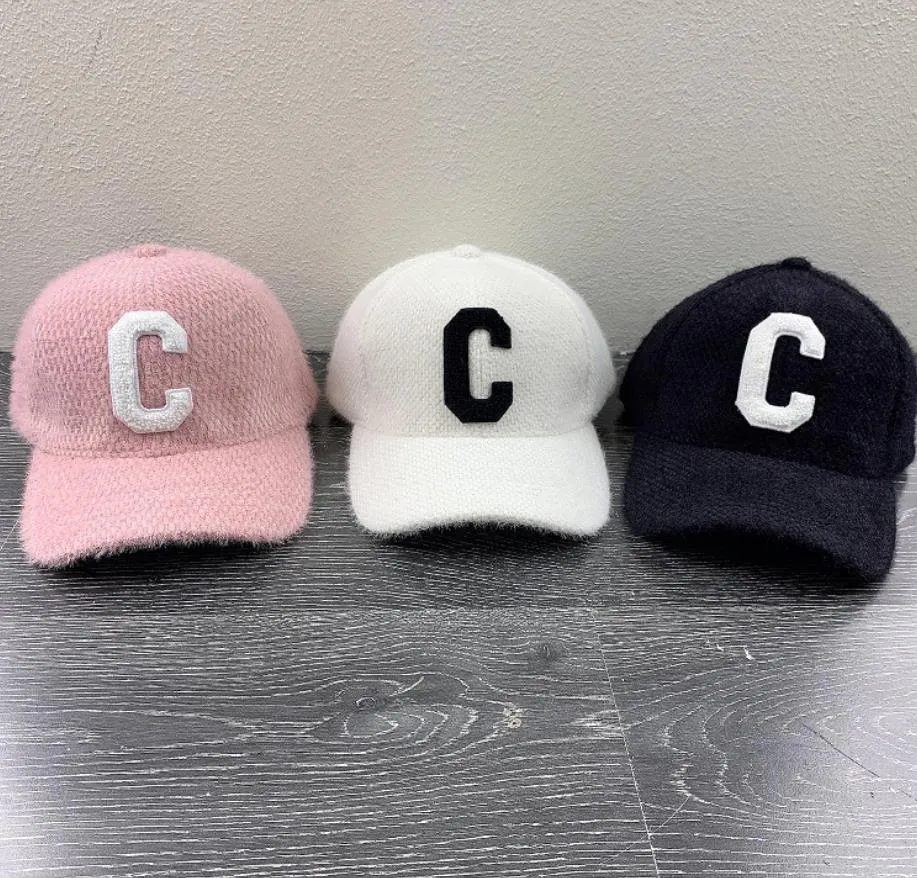 Hip Hop Ball Caps for Mens Women Winter Designer Cashmere Baseball Cap Fashion Street Hat Falizmy ciepłe futrzane czapki Wysoka jakość