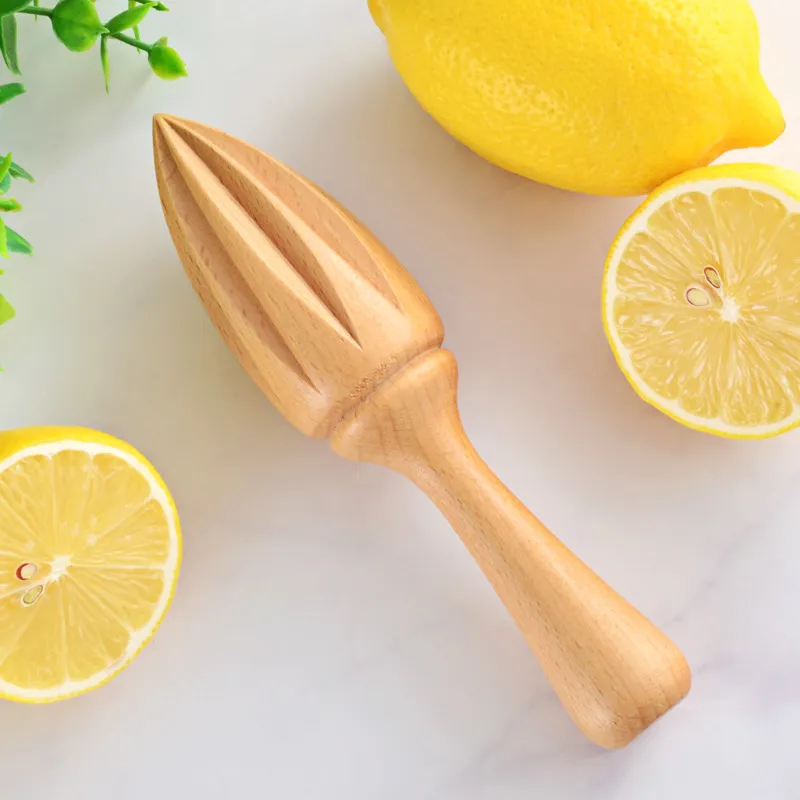 Beuken Houten Lemon Squeezer Hand Pers Handleiding Juicer Fruit Orange Juice Tools