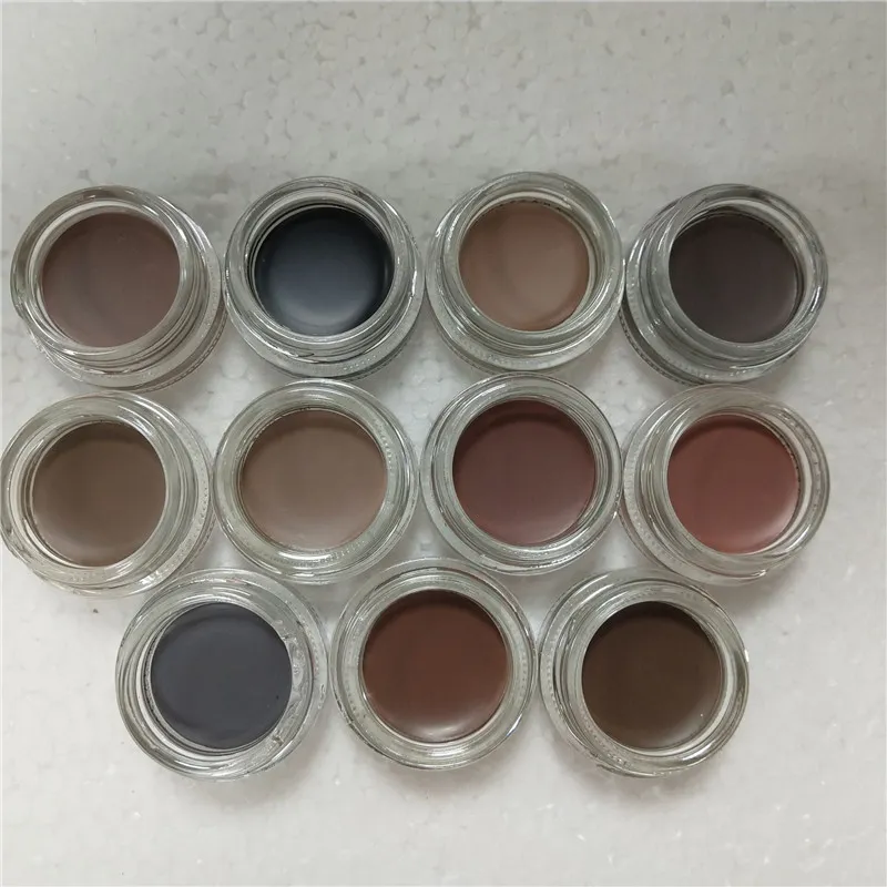 11 cores Sobrancelha creme pomada Sobrancelhas à prova d'água Enhancers Creme Maquiagem tamanho completo com caixa de varejo