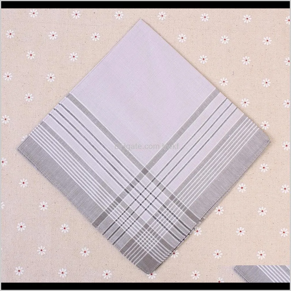 jacquard 20pcs /lot multicolor square stripe handkerchiefs 40 *40cm men classic pattern vintage pocket hanky printed plaid handerchief