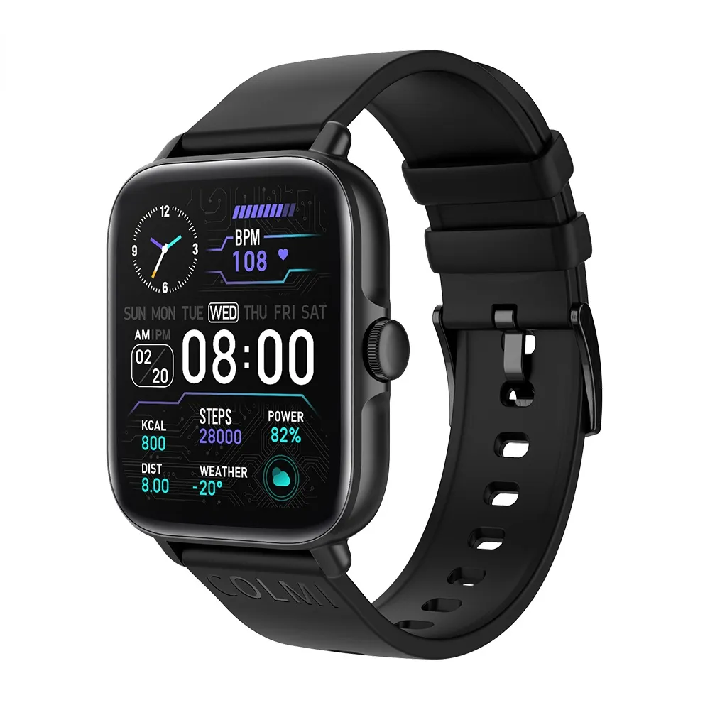 Colmi P28 Plus Bluetooth Resposta Ligue para Smart Watch Men IP67 Mulheres ￠ prova d'￡gua Dial SmartWatch GTS3