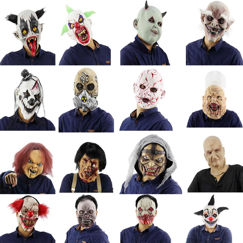 Halloween vreselijke clown S voor Maskerade Scary Clowns Festival Party levert Latex Horrig Masker