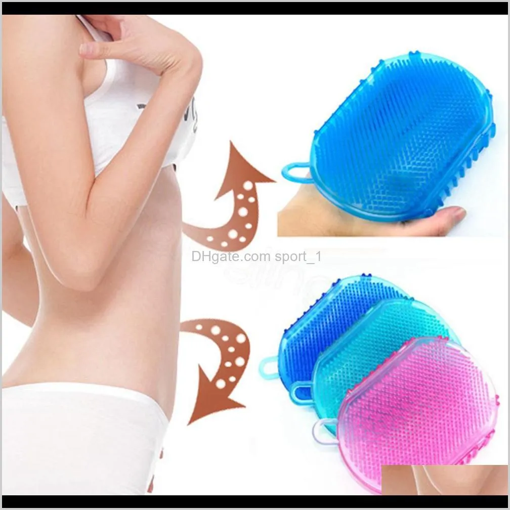 bath gloves exfoliation shower bath brush for body cleaning silicone exfoliating brush scrubber bath scrub glove spa bathing tool