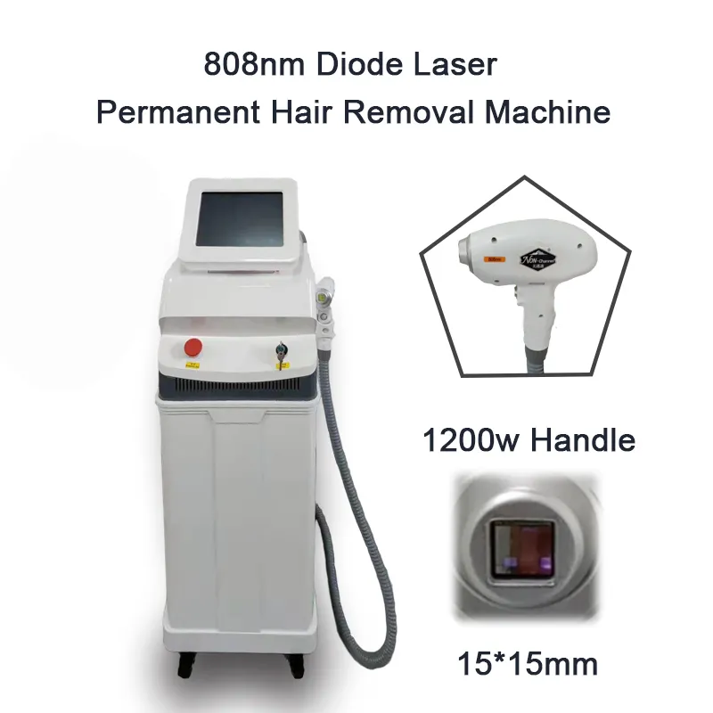 808 nm diode Laser Permanent Hair Removal machine freeze skin with NON-CHANNEL handle 10 million sho ts