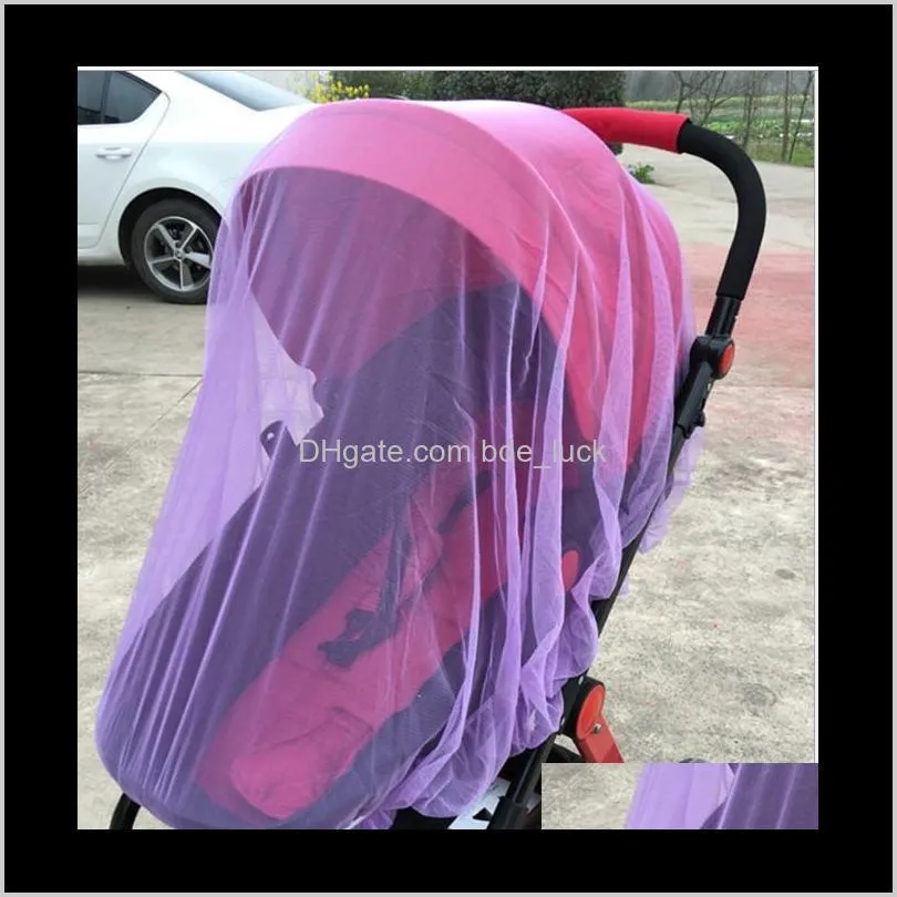 1PC Stroller Pushchair Baby Seat Mosquito Crib Pram Insect Net Mesh Buggy Cover for Infant Baby Care Sunscreen Accessories