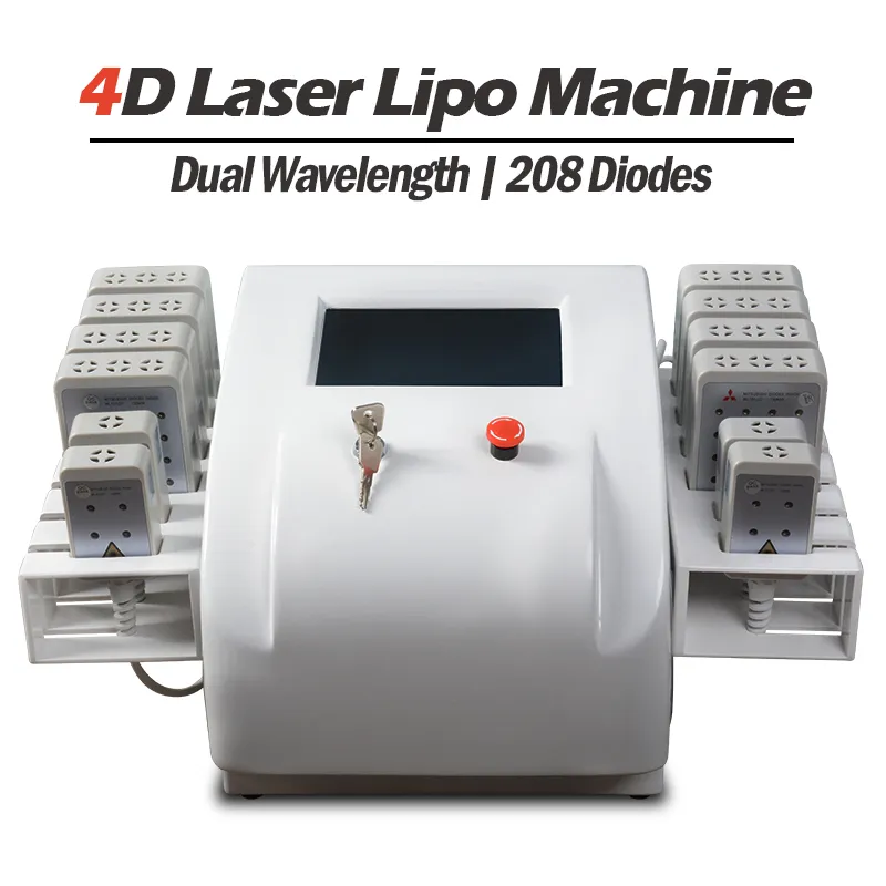 208 PCS Diodos I Lipo Laser Body Sculpting Machine Japão Importado Lazer Luz 2 ANOS GARANTIA