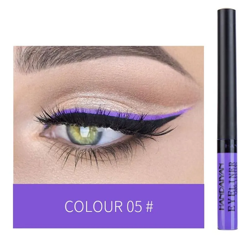 12 cores Matte delineador de longa duração À Prova D 'Água Branco Eye Liner Líquido Eyeliner Maquiagem de Maquiagem para Cosméticos De Festa