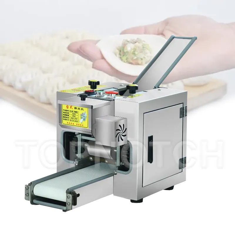 220 / 110V Pequeno Automático Automático Gyoza Dough Machine Máquina Empanada Fabricante de Pele