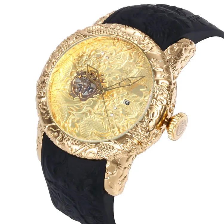 TA New Luxury Gold Watches For Men With Gold Ssangyong Dial Sporty Quartz Movement Rubber Strap 2021 Edition From Nvicta watch 18.87 DHgate.Com