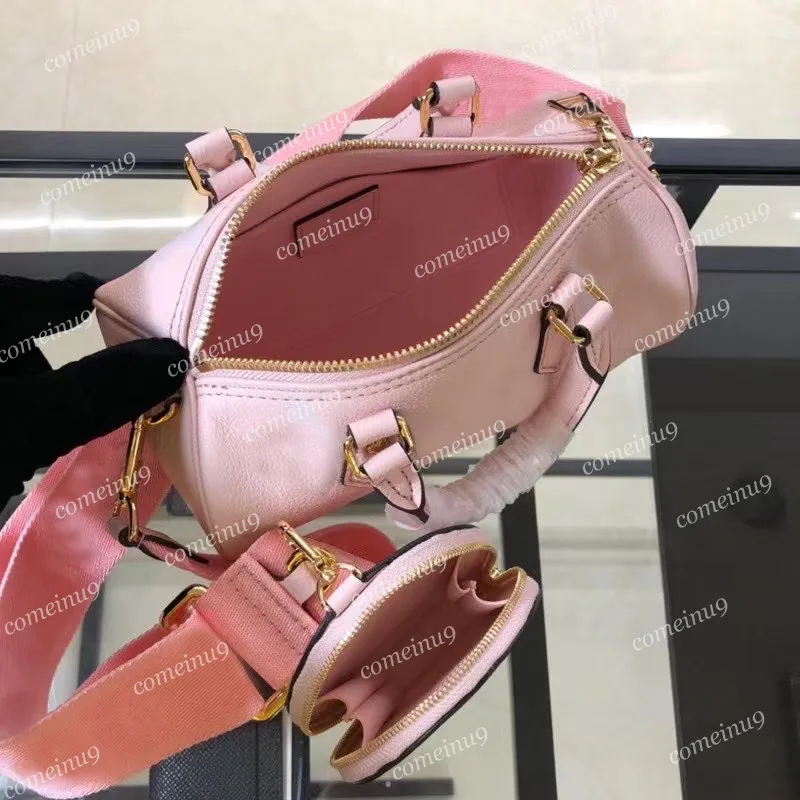 도매 2021 그라디언트 empreinte papillon crossbody bags 45707 핑크 여성 정품 가죽 2 조각 세트 스트랩 어깨 가방 W 라운드 포 칼 지갑 숙녀 BB 핸드백