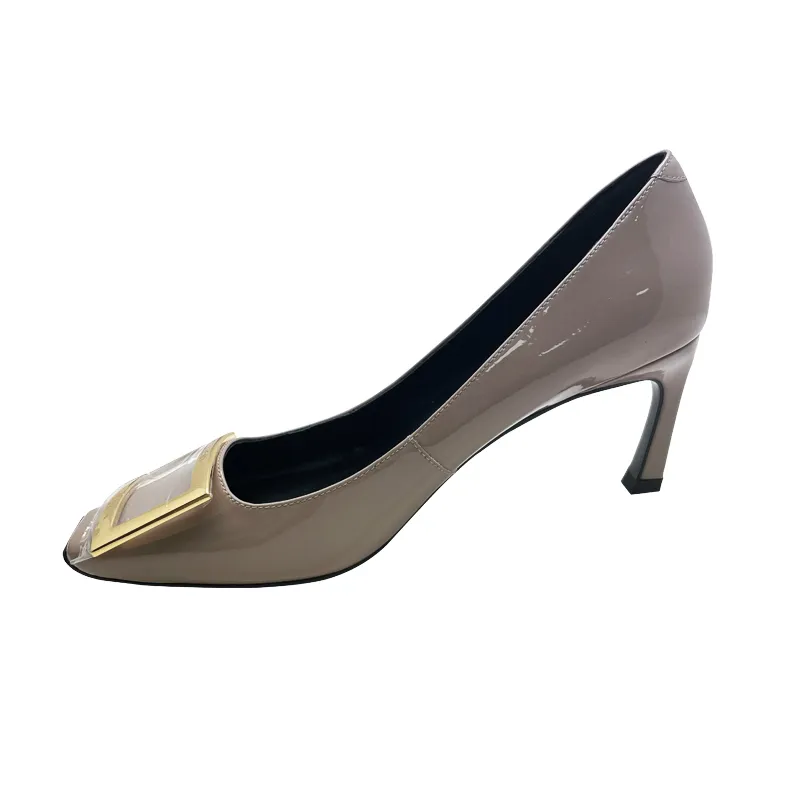 New cow patent leather high-heeled formal shoes are fashionable and versatile