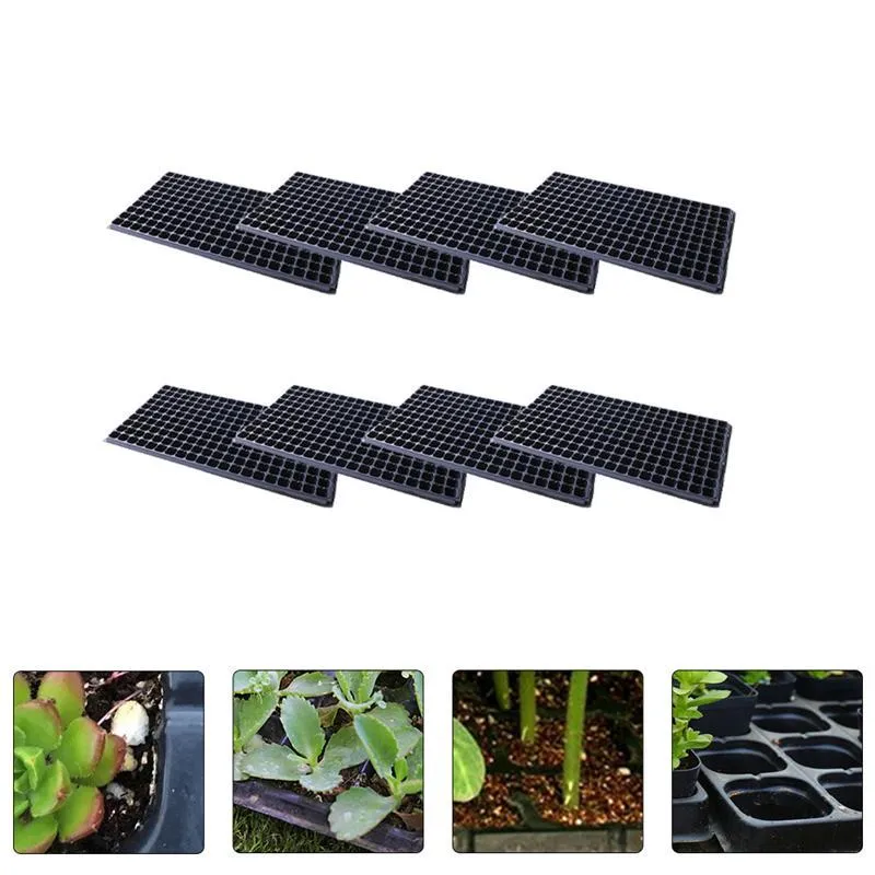 8 stks 200 cel planten zaadstarter trays kieming zaailing tuin landbouw planters potten