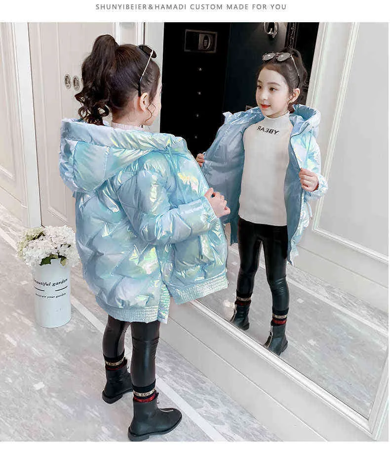 Girls padded hot sale waterproof coat