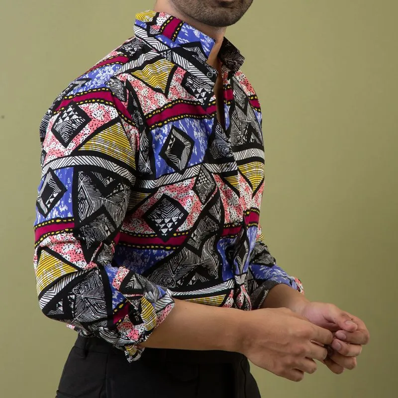 Camisas estampadas hipster deals