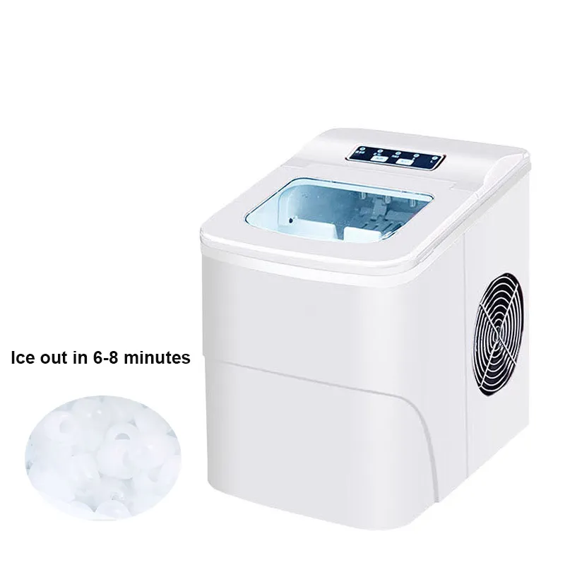 Beijamei 15kg / 24h Máquina automática del fabricante de cubos de hielo Máquina para el hogar Portátil Portátil Bullet Redonda Hielo Hacienda Café Bar Café Té Milk Shop