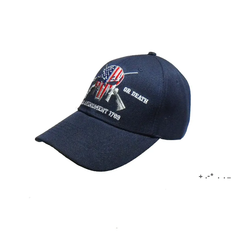 2022 Nowy Styl Baseball Hat Haftowane Kapelusze Słońce Dla Mężczyzn Kobiety Ulica Hip Hop Snapbacks Cap Skull American Flag ZZe13283