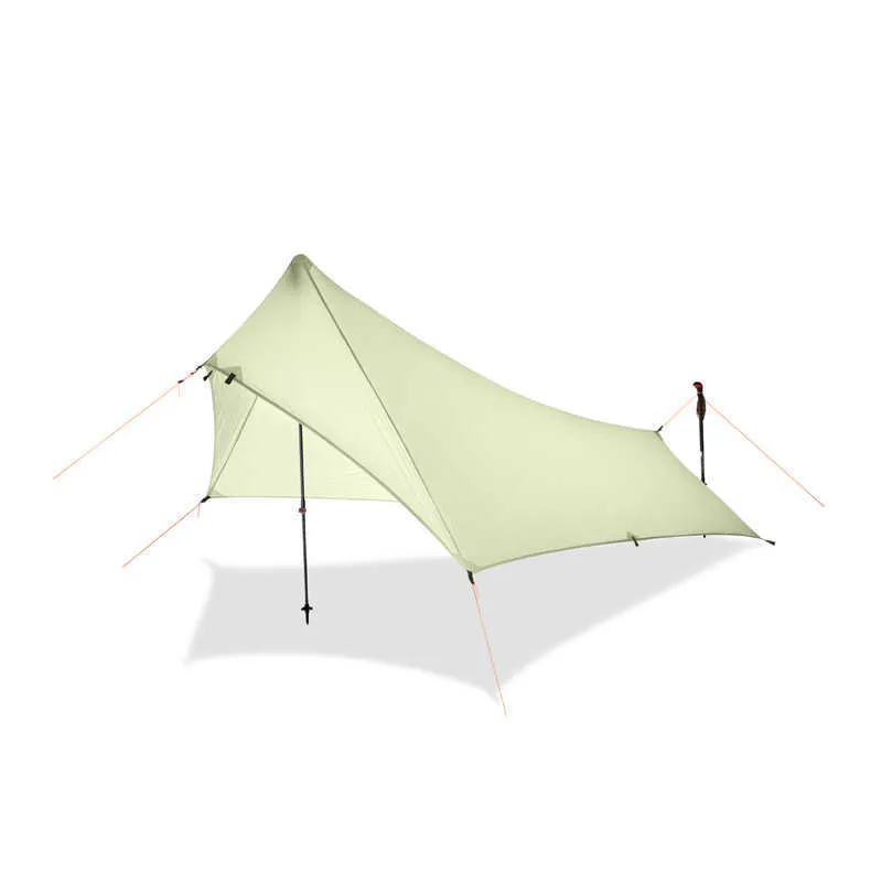 FLAME'S CREED UL GEAR 430g 20D Silicone Revêtement Nylon Ultra Léger Rain Fly tentes camping en plein air Bâche Légère Y0706