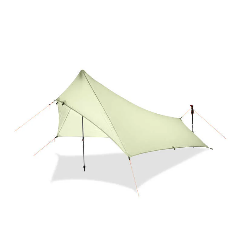 FLAME'S CREED UL GEAR 430g 20D Revestimiento de silicona Nylon Ultra Light Rain Fly carpas para acampar al aire libre Lona ligera Y0706