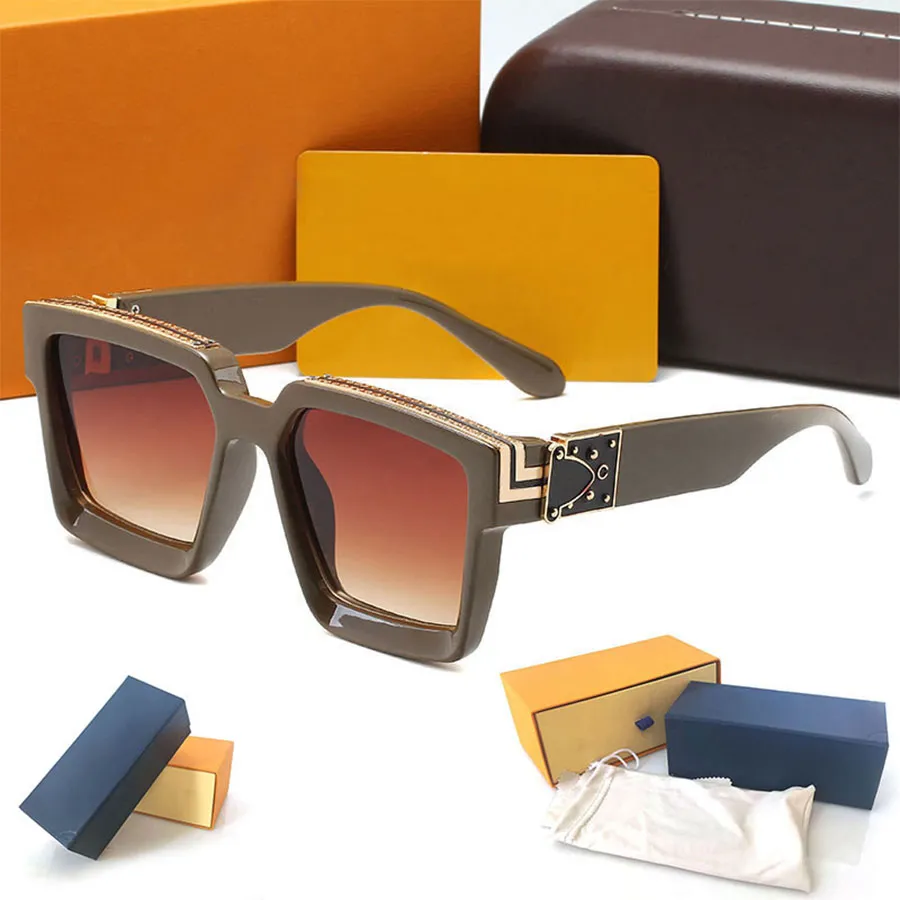 High Quality Luxury Womans Sunglasses Fashion Mens Sun glasses UV Protection men Designer eyeglass Gradient Metal hinge women spectacles with Original cases box