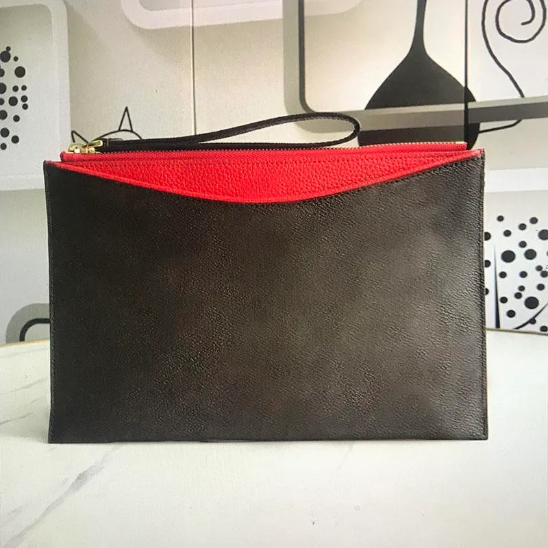 Women luxurys designers Wallet PALLAS Wrists Bag Men Fashion Classic Coated Canvas Wrist Totes Mobile phone Handbags Coin Purse Clutch Bags