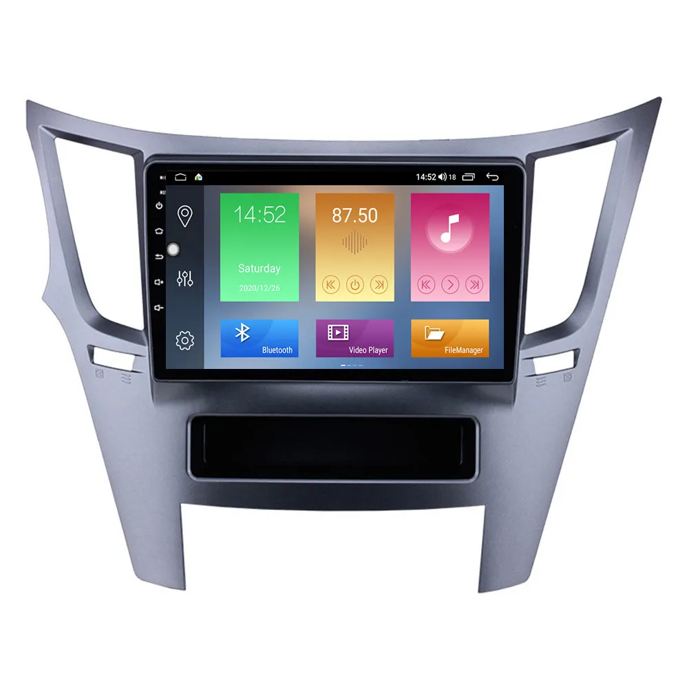 9 inch Android Auto DVD Multimedia Player voor Subaru Outback 2010-2016 LHD met USB WIFI-ondersteuning TPMS DVR SWC CarPlay