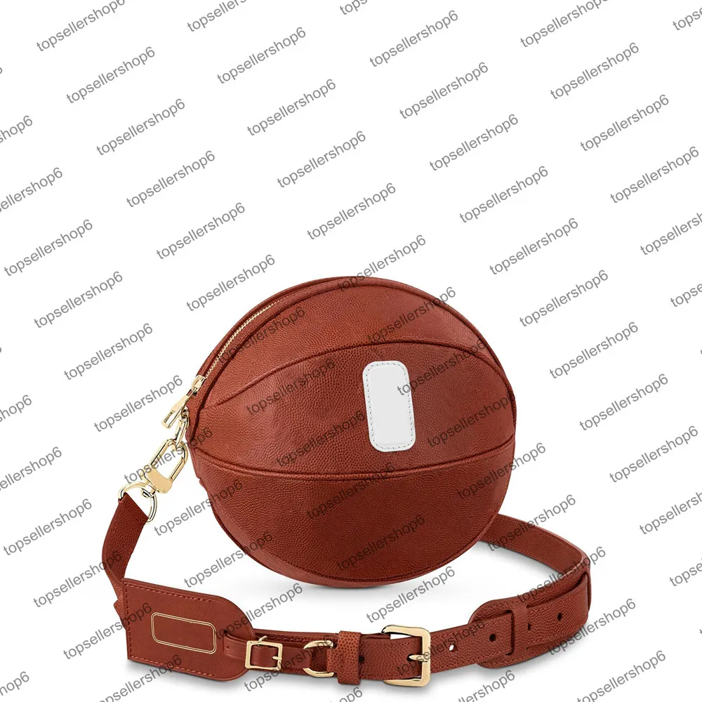 M57974 Desinger top end Ball no saco de cesta Homens Mulheres Bolsa Natural Cowhide-Leather Embossbag Série 2 Colaboração Messenger Bolsa